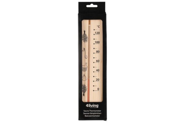 Bastutermometer i trä - Bild 2